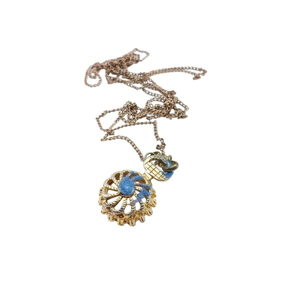 Vintage Gold-Toned Victorian Style Watch Chain Necklace Flapper Length - Picture 5 of 5